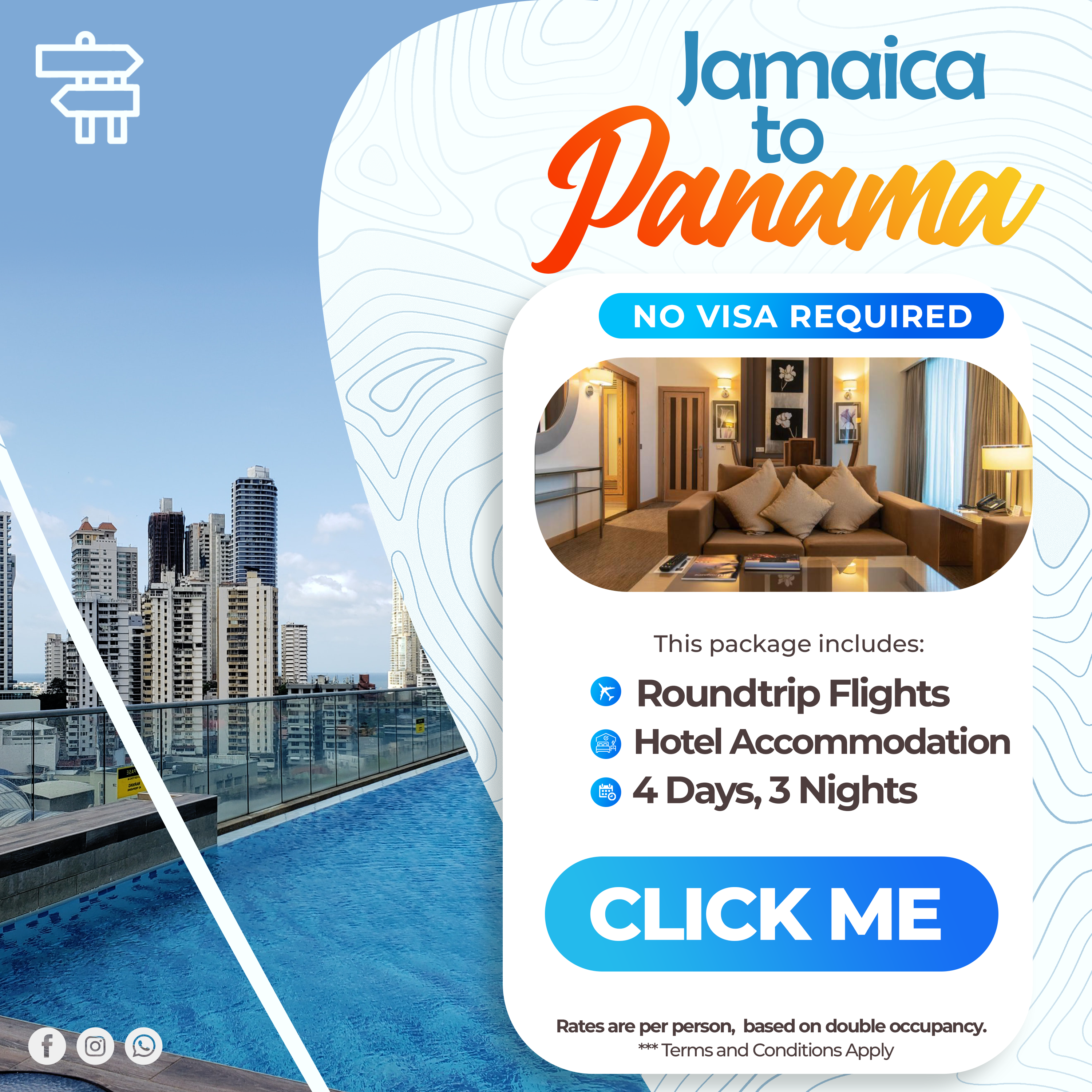 Jamaica to Panama Package